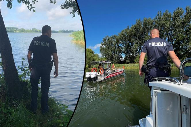 Akcja poszukiwawcza nad Jeziorem Chełmżyńskim. 34-latek spadł z deski SUP [ZDJĘCIA]. 