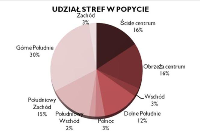 Udział stref w popycie