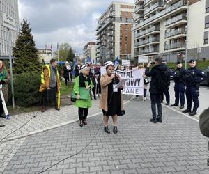 Protest pielęgniarek w Krakowie 12.04.