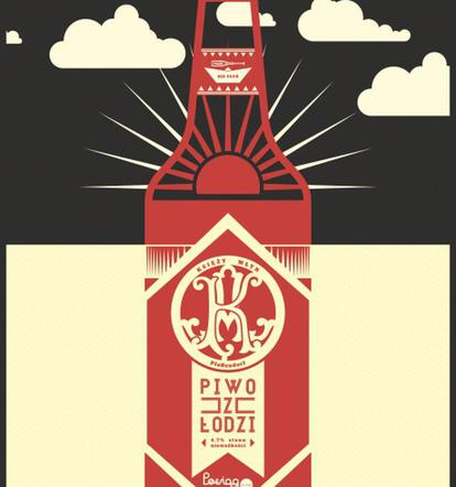 Plakat Piwo z Łodzi