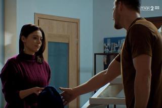 	M jak miłość, odc. 1514. Marcin (Mikołaj Roznerski), Iza (Adriana Kalska)