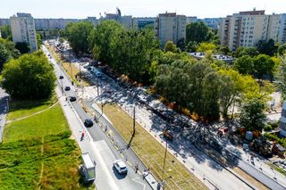 Tramwaj na Stegny w Warszawie w przeddzień otwarcia