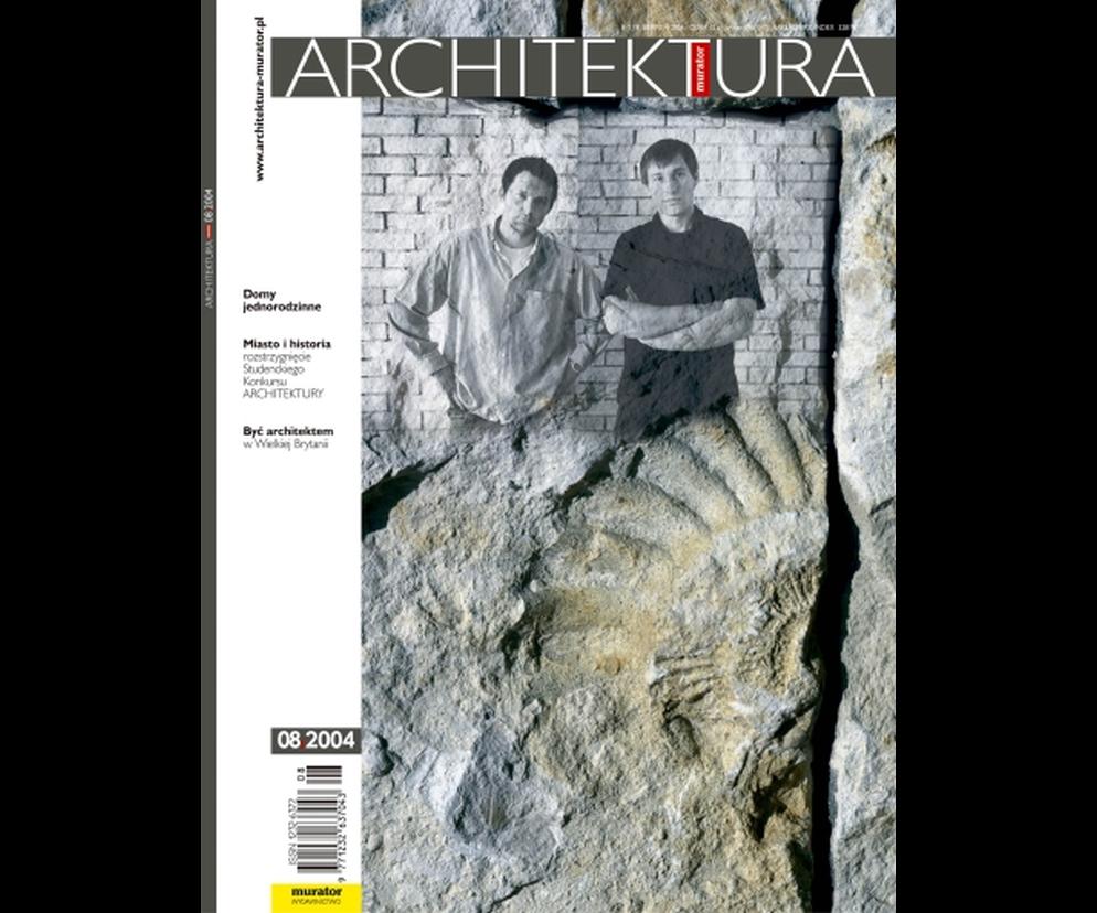 Okładka Miesięcznik Architektura 08/2004