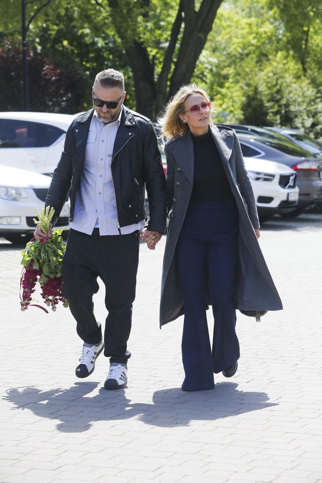 Patrycja Markowska z partnerem