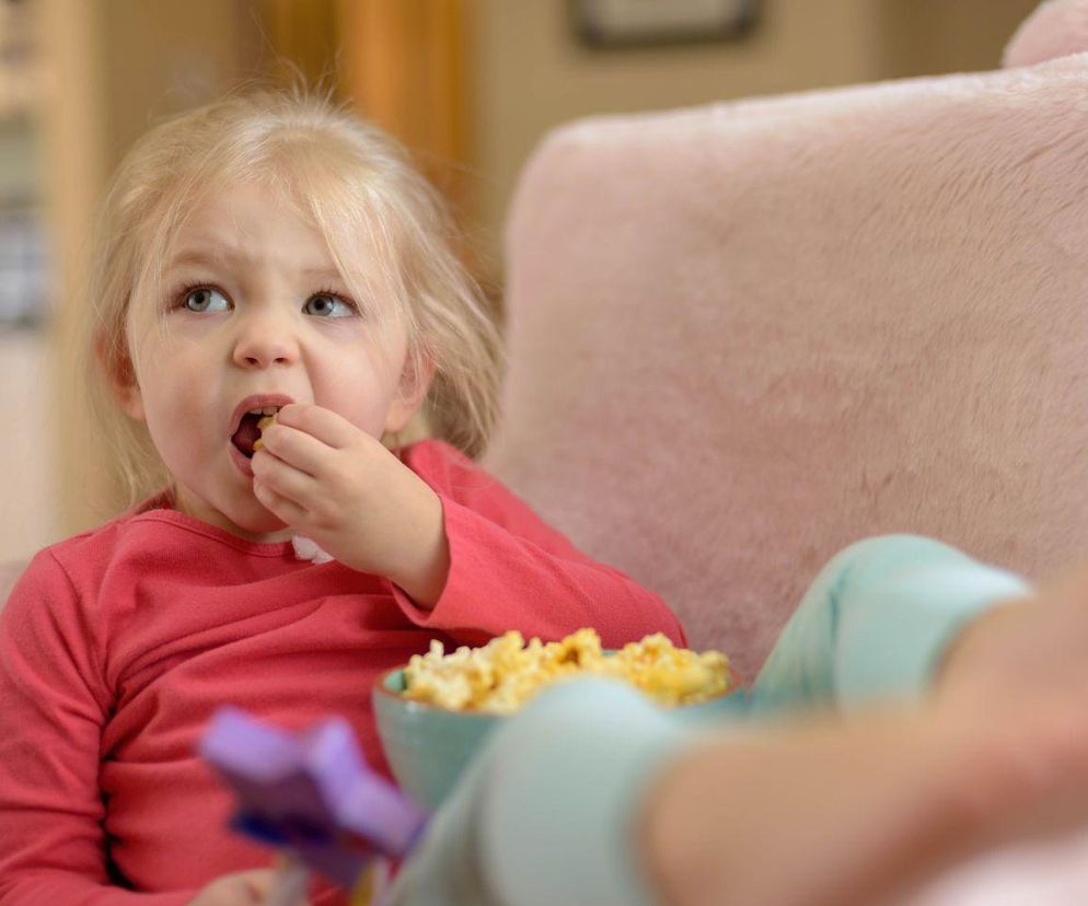 Dziecko je popcorn