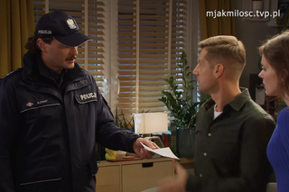 M jak miłość, odcinek 1712: Paweł (Rafał Mroczek), Franka (Dominika Kachlik), policja 