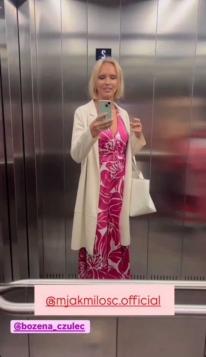 M jak miłość. Dorota (Iwona Rejzner) na planie