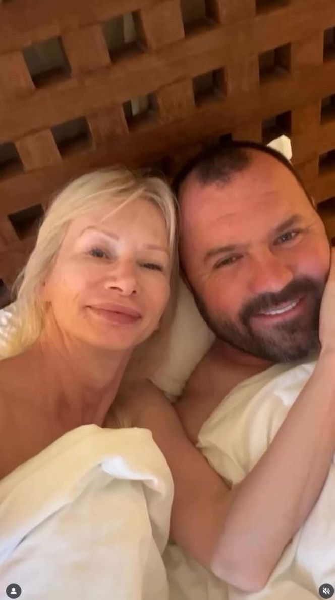 Ewa Gawryluk z mężem Piotrem Domanieckim