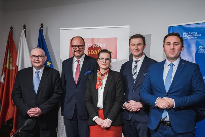 Prezydent Gdańska Paweł Adamowicz i jego zastępcy.jpg