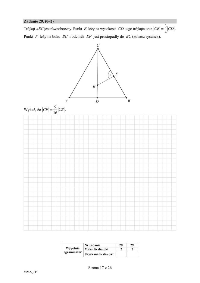 Matura 2020 ARKUSZE CKE z matematyki POZIOM PODSTAWOWY [9.06.2020]