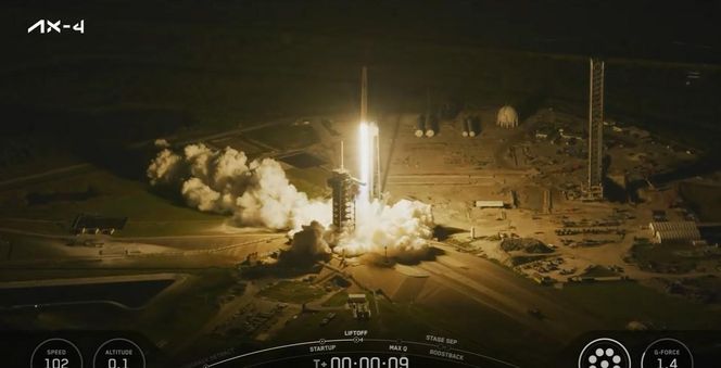 Sławosz Uznański-Wiśniewski poleciał w kosmos! Tak wyglądał start misji Axiom-4