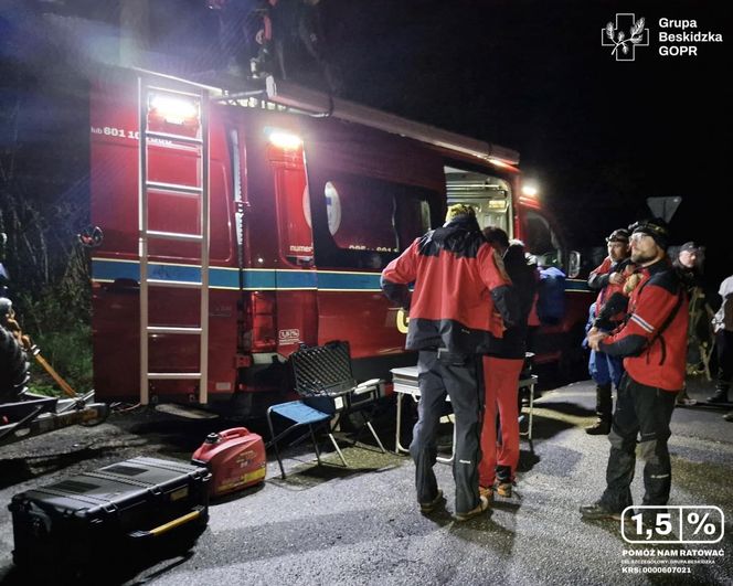 Poszukiwania prowadzone w trudnym, górskim terenie zakończyły się dramatycznym finałem