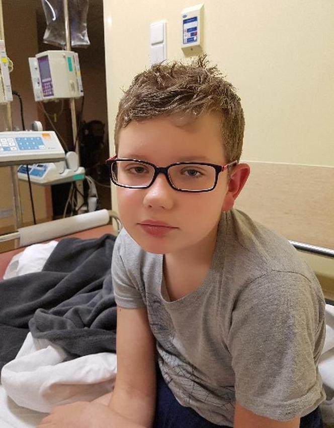 13-letni Patryk walczy z glejakiem