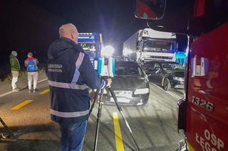 Karambol na S7 w Pomorskiem. Po wielu godzinach utrudnień droga jest już przejezdna