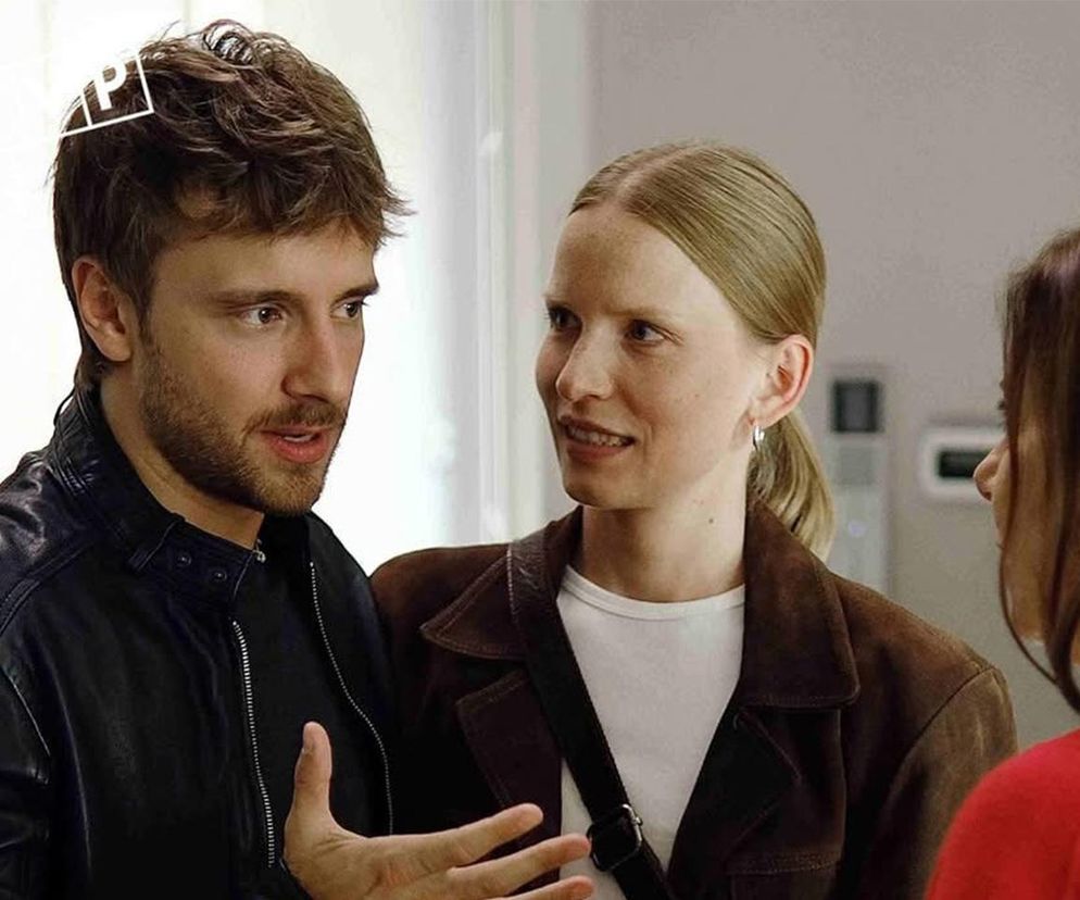 Krew z krwi 3: Franek Majewski, syn Marka i Carmen (Maciej Musiał), Carmen Rota-Majewska (Agata Kulesza), Nina (Karolina Rzepa)