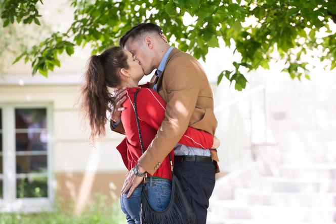 Na Wspólnej odc. 2950. Kasia (Julia Chatys), Darek (Michał Mikołajczak)