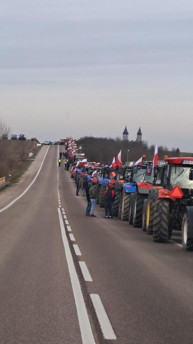 Protest rolników w woj. podlaskim (9.02.2024)