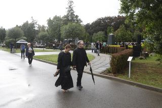 Gabriela Muskała boso na pogrzebie Joanny Kołaczkowskiej