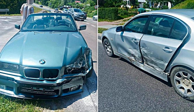  Kolizja samochodów BMW w Baryczu.
