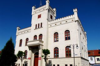   Bajkowy ratusz w Pasymiu. Był wzorowany na niemieckim zamku!