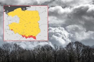 IMGW ostrzega przed silnym wiatrem. Prawie cała Polska na żółto