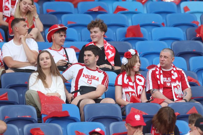 Kibice na meczu Polska - Mołdawia