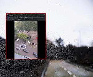 Ulewa nad Elblągiem. Zalane piwnice i drogi 