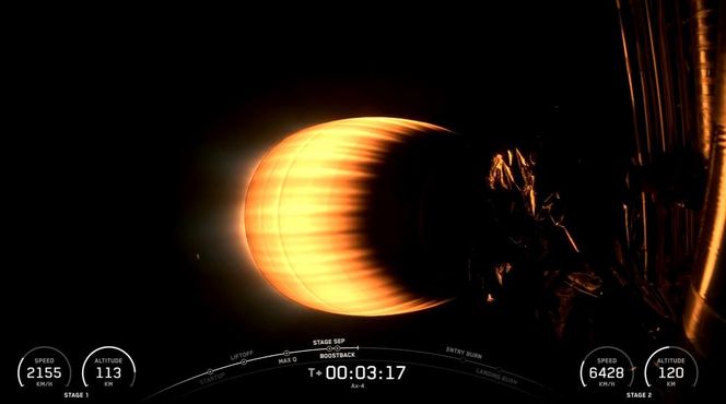 Sławosz Uznański-Wiśniewski poleciał w kosmos! Tak wyglądał start misji Axiom-4