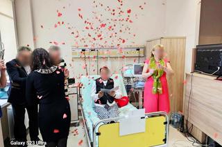 Zielona Góra. Ślub w Szpitalu Uniwersyteckim. Wielka feta na oddziale płucnym [ZDJĘCIA]