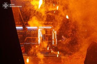 Atak rosyjskich dronów na Winnicę