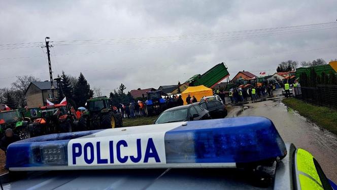 Protest rolników w woj. podlaskim (20.02.2024)