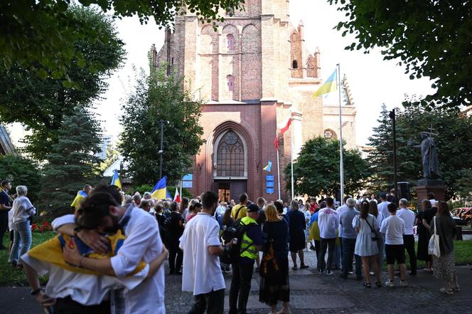 Ukraińcy świętują rocznicę odzyskania niepodległości w Gdańsku. Zniszczono baner przy konsulacie