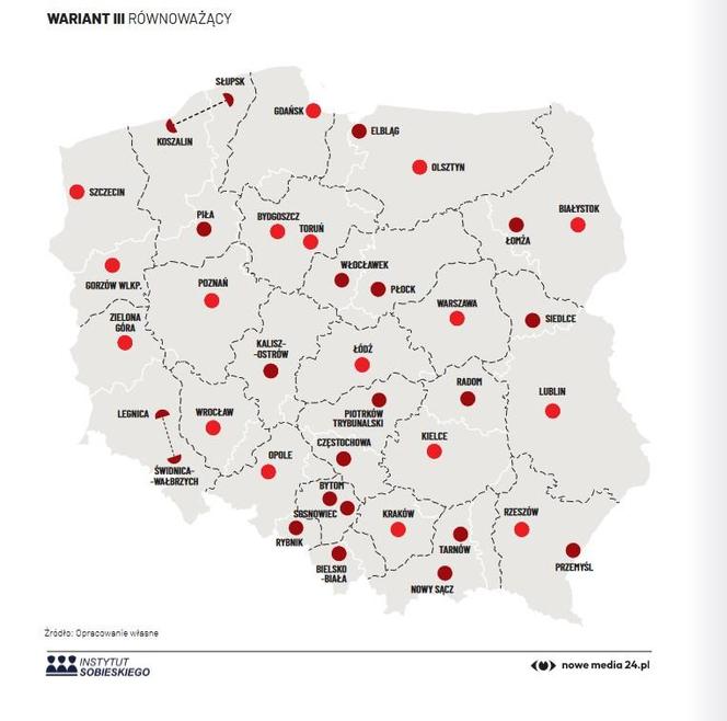 Nowy podział województw 