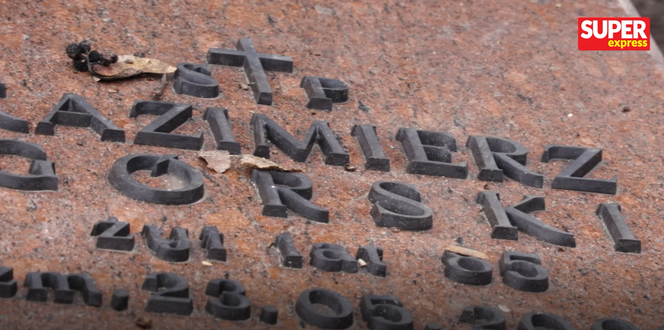 Skromny grób Kazimierza Górskiego