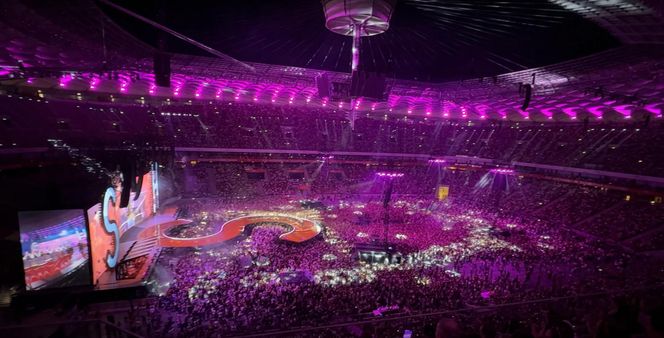 Sanah z mężem na Stadionie Narodowym