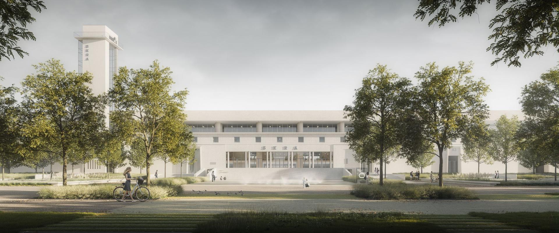 Hala sportowa i główny stadion warszawskiej Skry