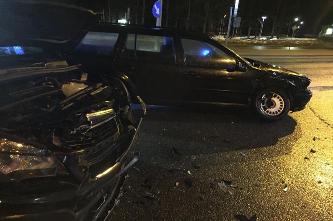 Wypadek na skrzyżowaniu ulic Bałtyckiej i Rybaki w Olsztynie