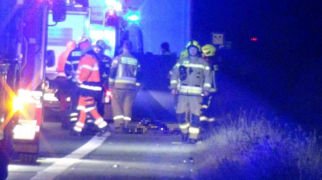 Szedł poboczem, zmiotła go ciężarówka. Na ratunek nie było szans, 47-latek zginął na miejscu