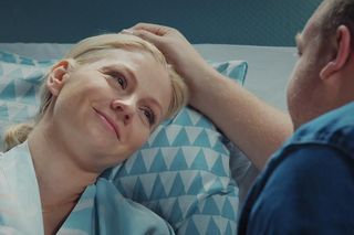 	M jak miłość odc. 1851. Tadeusz (Bartłomiej Nowosielski), Jagoda (Katarzyna Kołeczek)