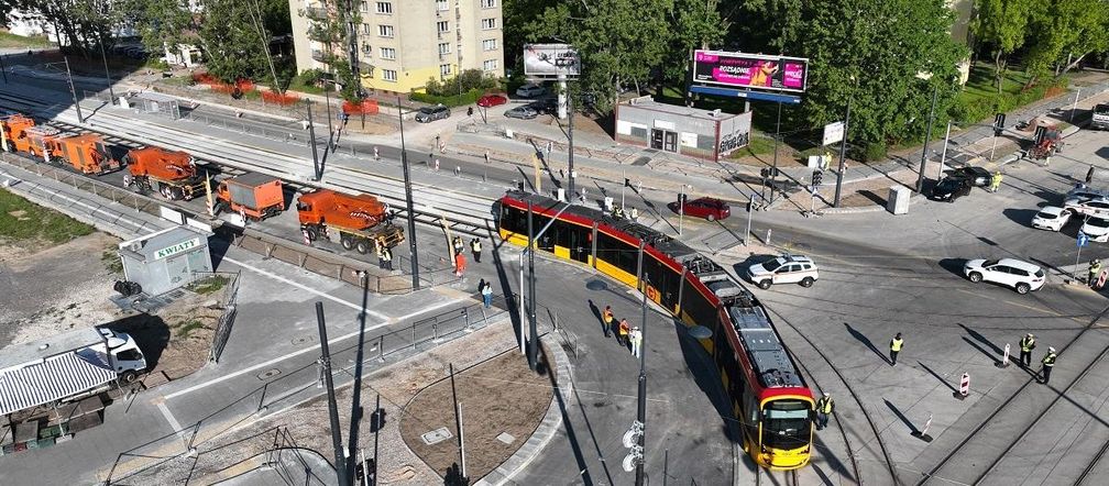 Pierwszy w historii tramwaj pojechał na Stegny