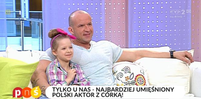 Tomasz Oświeciński i jego córka Maja w programie Pytanie na śniadanie