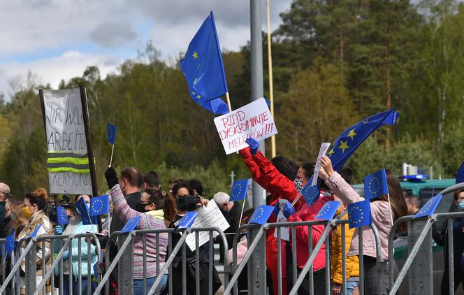 Protest na granicy polsko-niemieckiej w Lubieszynie