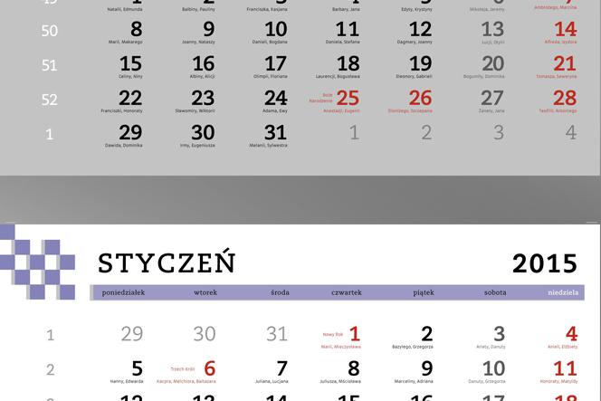Kalendarz 2015 r.