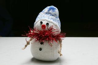 Bałwanek ze skarpety