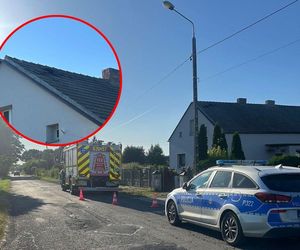 Ożarowice. Lądujący samolot uszkodził dachy domów