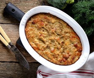 Żebroczka - wiślańska zapiekanka z ziemniaków i ryżu. Jak zrobić hit weselnego stołu Karoliny Małysz?