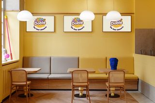 Cukiernia DOBLE w Gdańsku - projekt Sikora Wnętrza