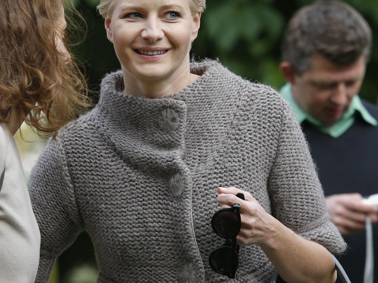 Kożuchowska w ciąży na imieninach Kochanowskiego