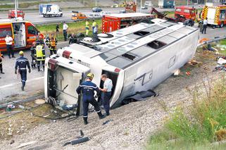 WIDEO Katastrofa polskiego autokaru we Francji: Cały autobus był we krwi