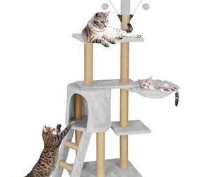 Drapak dla kota sizal 8-poziomowy słupek z zabawką 136 cm - 137,99 zł